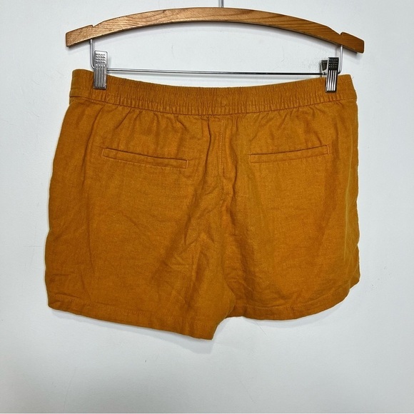 J. Crew factory linen blend shorts mustard yellow size small - Picture 4 of 5